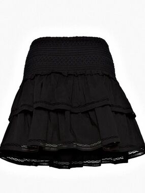 Sunday Best Paloma Skirt Tiered Mini Black Small